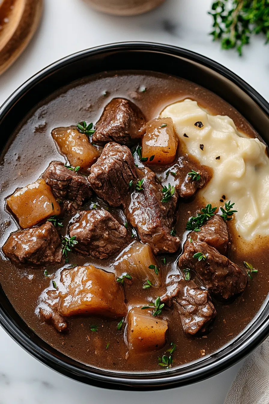 Crock Pot Beef Tips and Gravy – Fast Comfort Food