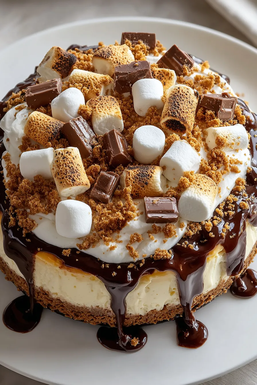 Decadent S’mores Cheesecake – Fast Comfort Food
