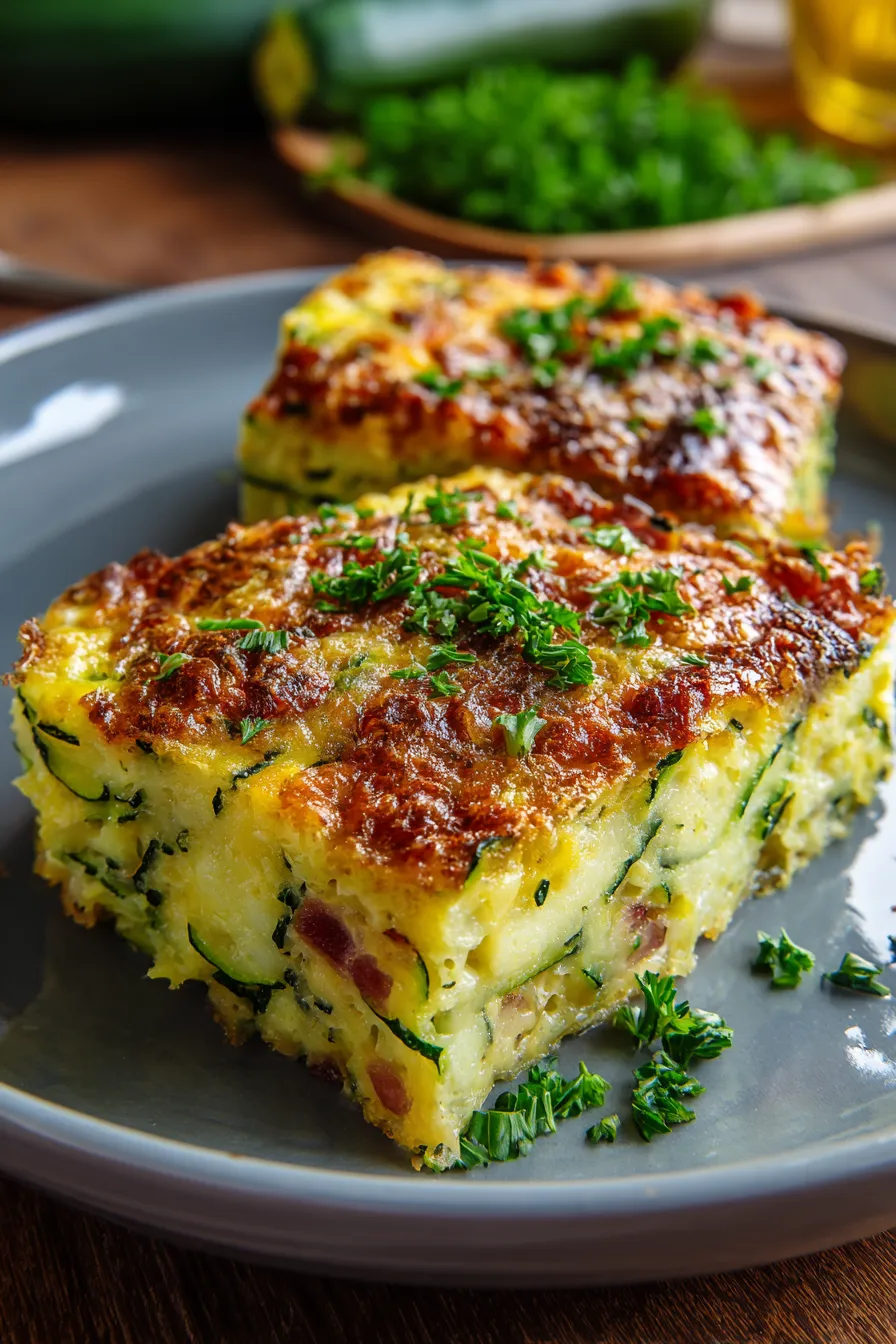Cheesy Baked Zucchini Slice – Fast Comfort Food