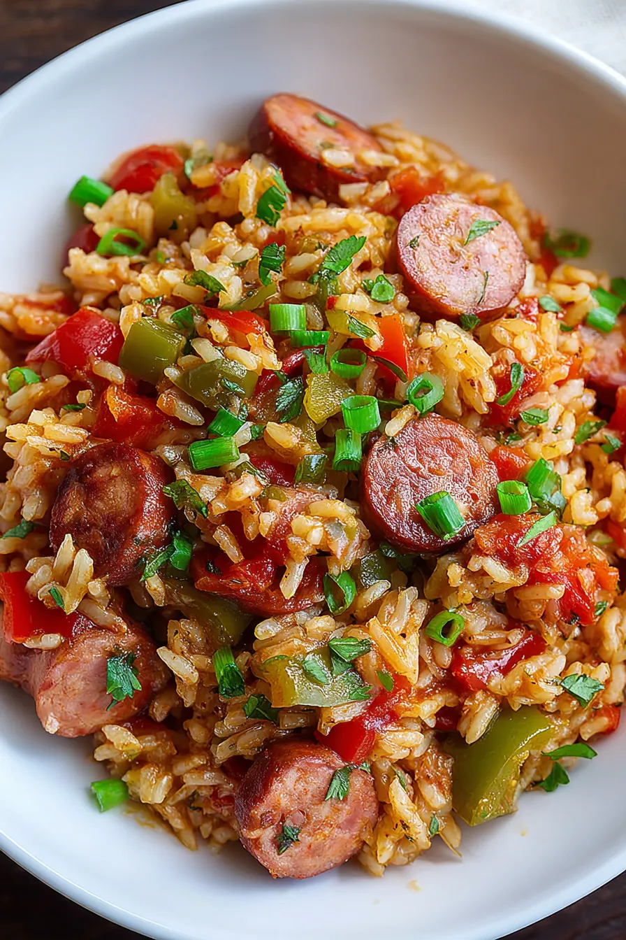One Pot Sausage And Rice – Fast Comfort Food